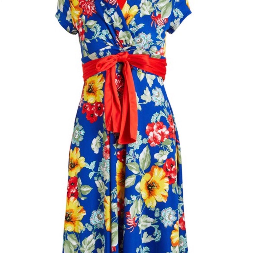 Shelby & Palmer size 16 blue floral dress
